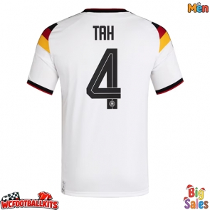 Germany Jonathan Tah #4 Replica Home Stadium Shirt World Cup 2026 Short Sleeve